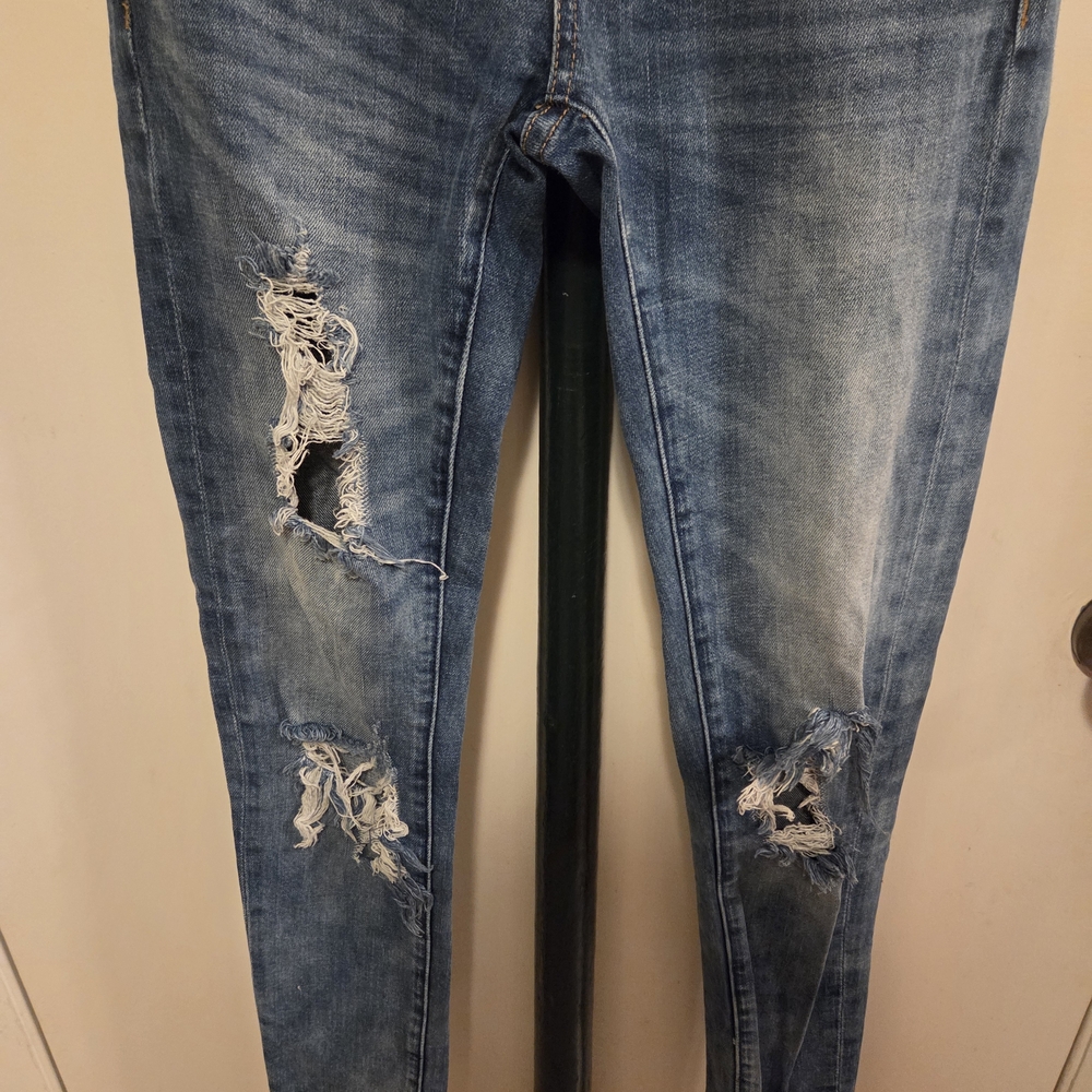 Blank NYC Distressed Blue Skinny Jeans - Picture 2 of 10